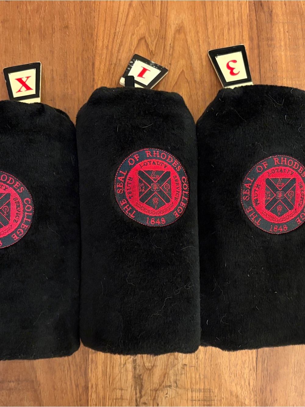 Rhodes College Golf club covers - Set of 3